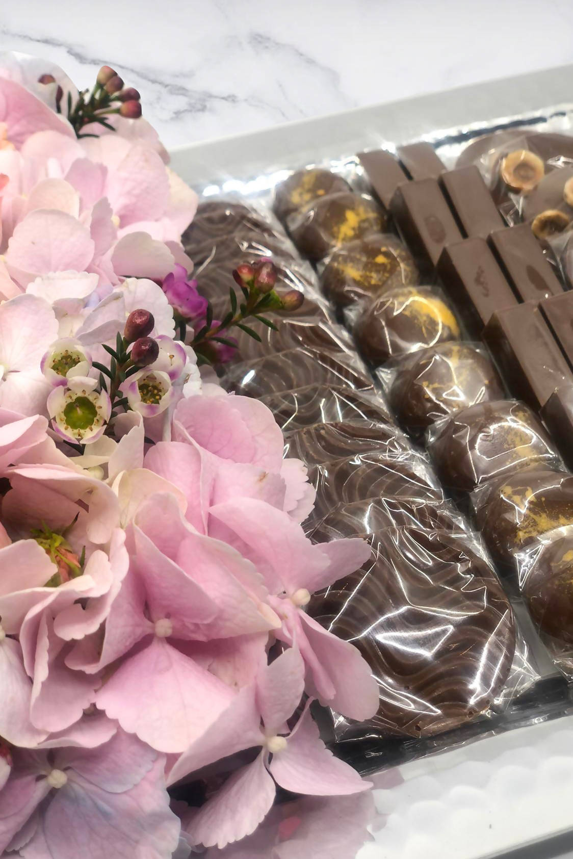 Mother's Day Floral Tray With Chocolates