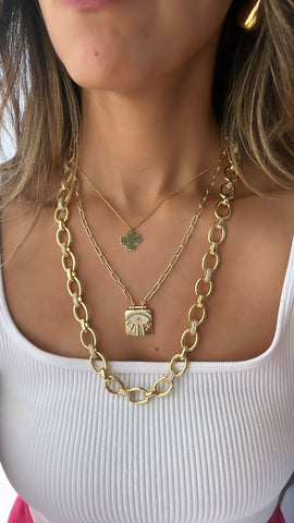 Cactus Gold Necklace