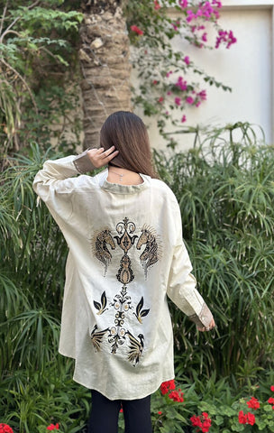 Bella's Back Embroidery Shirt