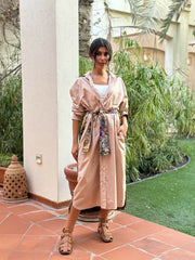 Beige Shirt Dress
