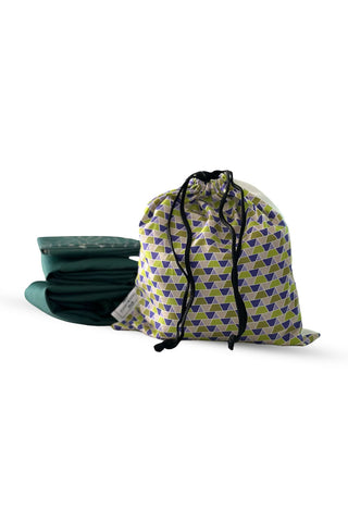 Yellow and Blue Triangle - Skirt and Sijada
