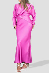 Satin Pink Set