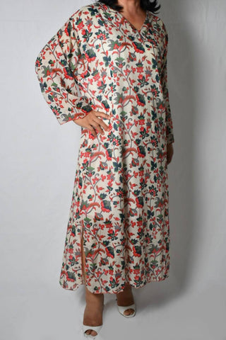 Floral Cotton Kaftan