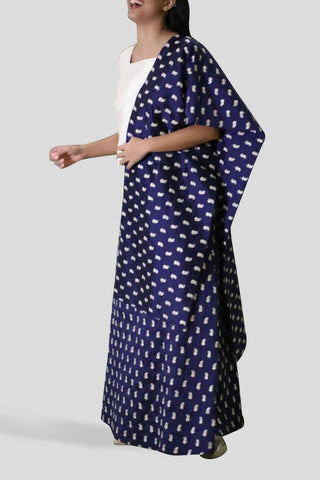 Navy & White Kaftan