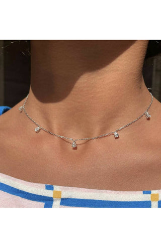 Pear Diamond Choker