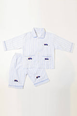 Stripes & Trucks Pajama Set