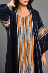 Bella's Grey Stripes Kaftan