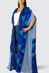 Blue Chiffon Bisht