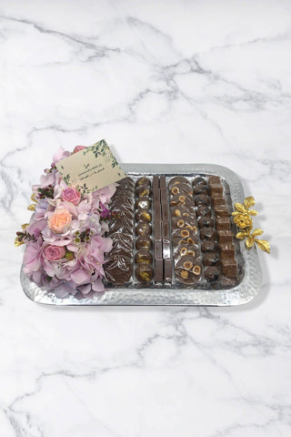 Mother's Day Floral Tray With Chocolates