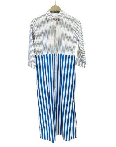 Ocean Stripe Shirt Dress