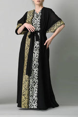 Black Calligraphy Kaftan