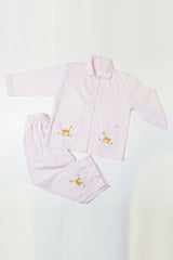 Pink Giraffe Pajama Set