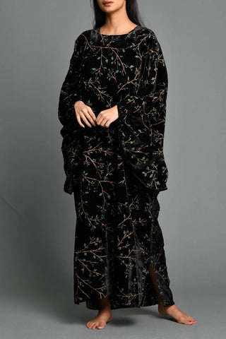 Bella's Sily Velvet Black Kaftan