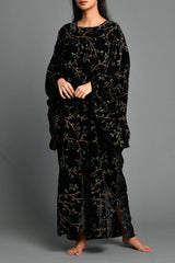 Bella's Sily Velvet Black Kaftan