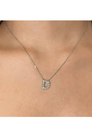 Diamond Letter Necklace