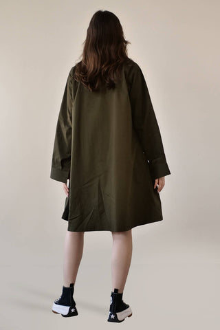 Olive Shirt Dress