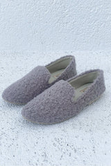 Taupe Goat Fur Loafers