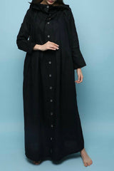 Black Linen Kaftan