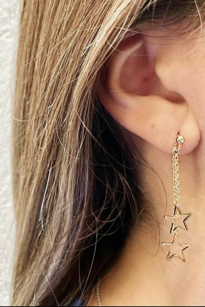 Star Earrings - 18 Karat