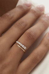 Crossover Diamond Ring