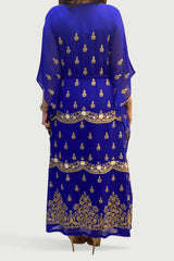 Electric Blue Thoub Kaftan