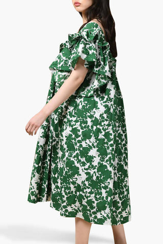 Green Printed Dress