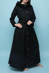 Black Linen Kaftan