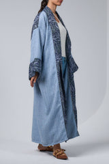 Blue Tweed Bisht