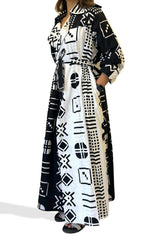 Black & White Print Trench