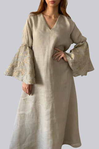 Flounce Sleeves Kaftan