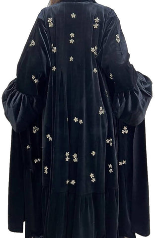 Black Velvet Bisht