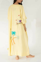 Yellow Linen Dress