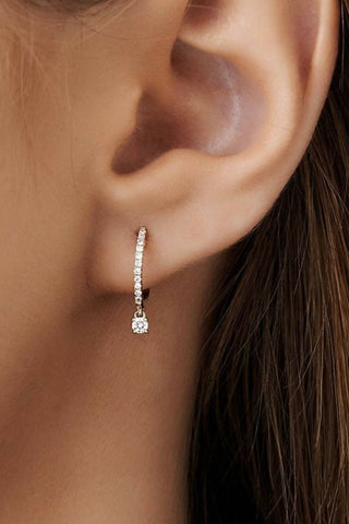 Diamond Pendant Earring