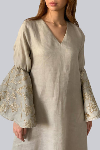 Flounce Sleeves Kaftan