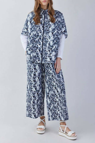 Snow Wood Print Trousers