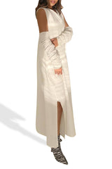 Meem White Sleeveless Kaftan