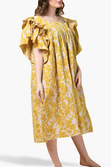 Yellow Printed Dress