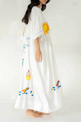 White Linen Dress