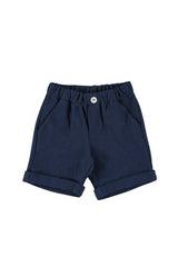 Blue Shirt & Navy Shorts Set