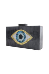 Black Evil Eye Clutch