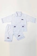 Stripes & Trucks Pajama Set