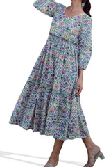 Floral Tier Maxi Dress