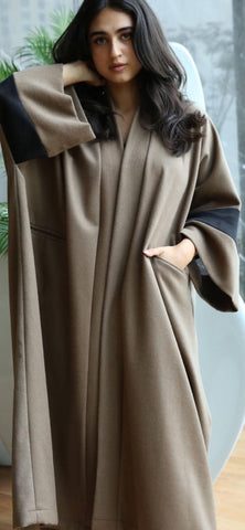 Beige Bisht