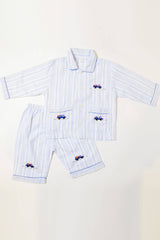 Stripes & Trucks Pajama Set