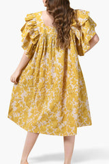 Yellow Printed Dress