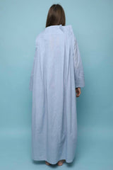 Blue Linen Kaftan T-7C-!