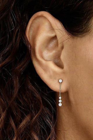 Diamond Cable Chain Earrings