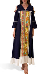 Navy & Yellow Kaftan