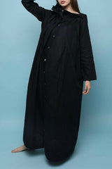 Black Linen Kaftan