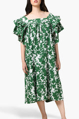 Green Printed Dress